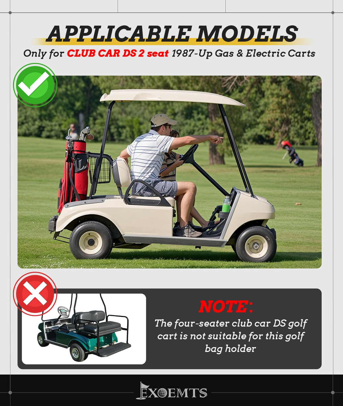 Heavy-duty ABS material of EXOEMTS bag holder withstands sun and rain