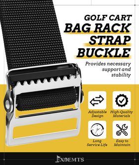 EXOEMTS heavy-duty buckles resist wear for daily golf cart use.