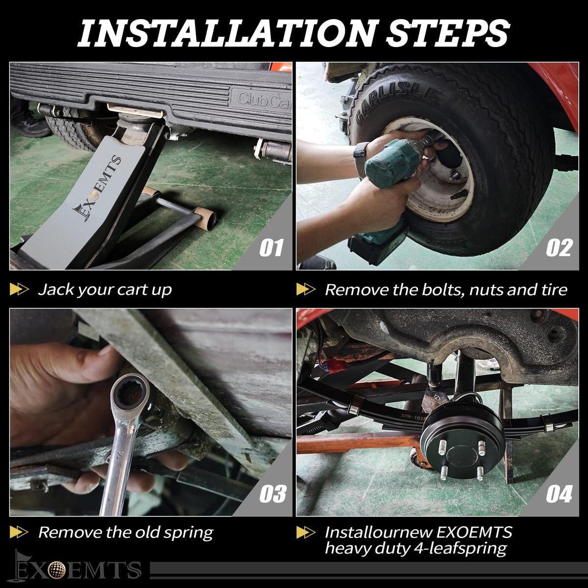 EXOEMTS installed kit enhances towing stability and passenger comfort.