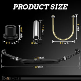 EXOEMTS stainless steel sleeves provide durability and smoother operation.