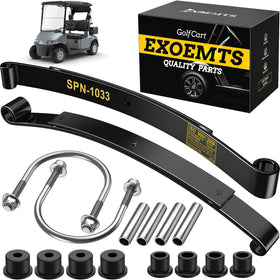 EXOEMTS heavy-duty rear 2-leaf spring kit on EZGO RXV improves load support