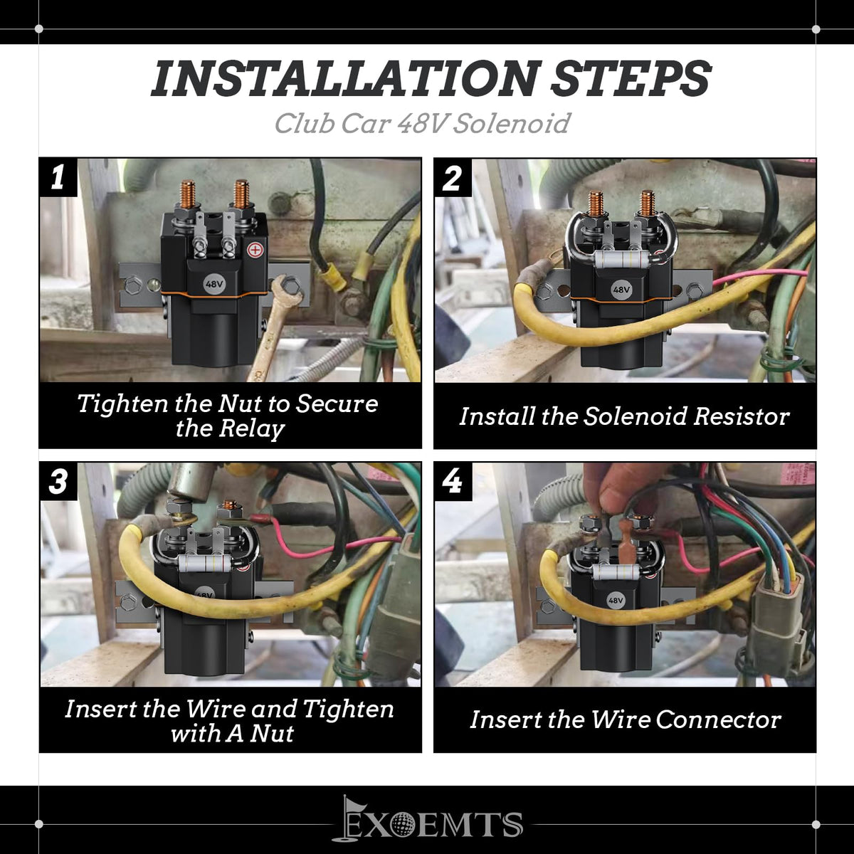 EXOEMTS quick-install-ready solenoid for easy wiring