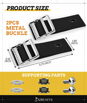 EXOEMTS quick-release straps simplify bag removal after rounds.