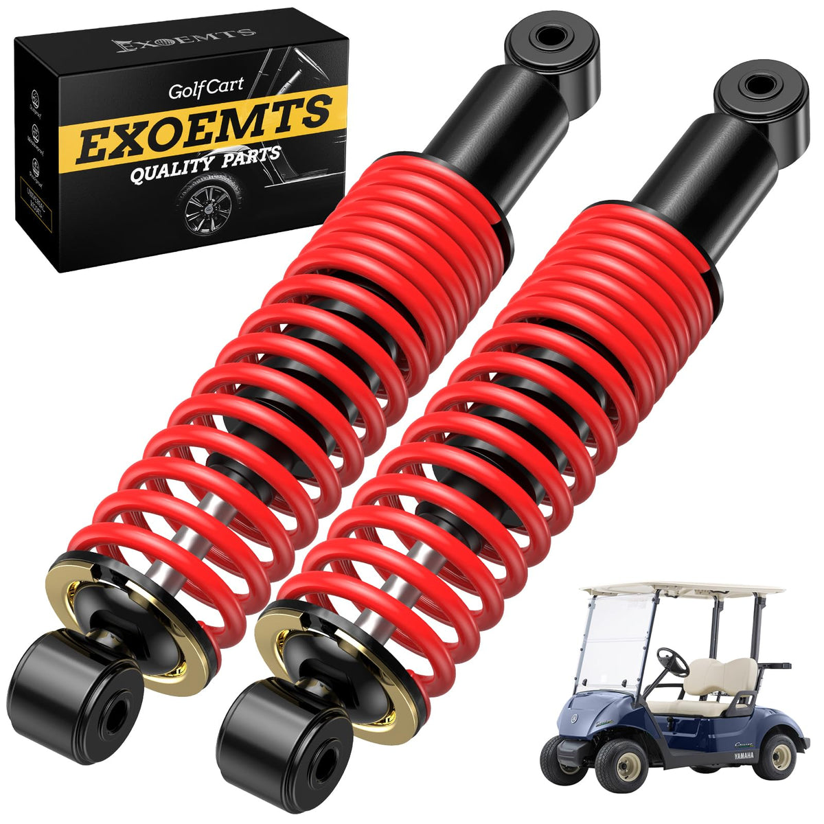 EXOEMTS rear shock absorber for Yamaha golf cart enhances ride smoothness