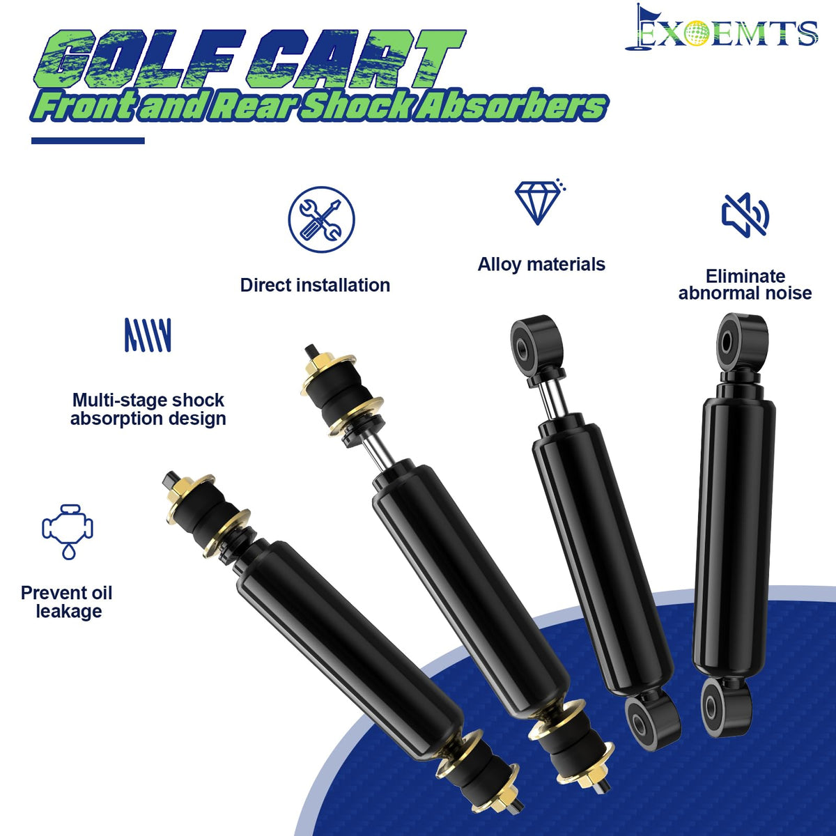 EXOEMTS rear shock replacement aligns with common OEM numbers.