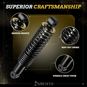 EXOEMTS rear shock for Yamaha G29 handles cargo and rear seats with ease