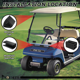 EXOEMTS retaining clips hold windshield firmly for a smooth ride.