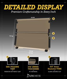 EXOEMTS protective film removal reveals a clean field of vision.