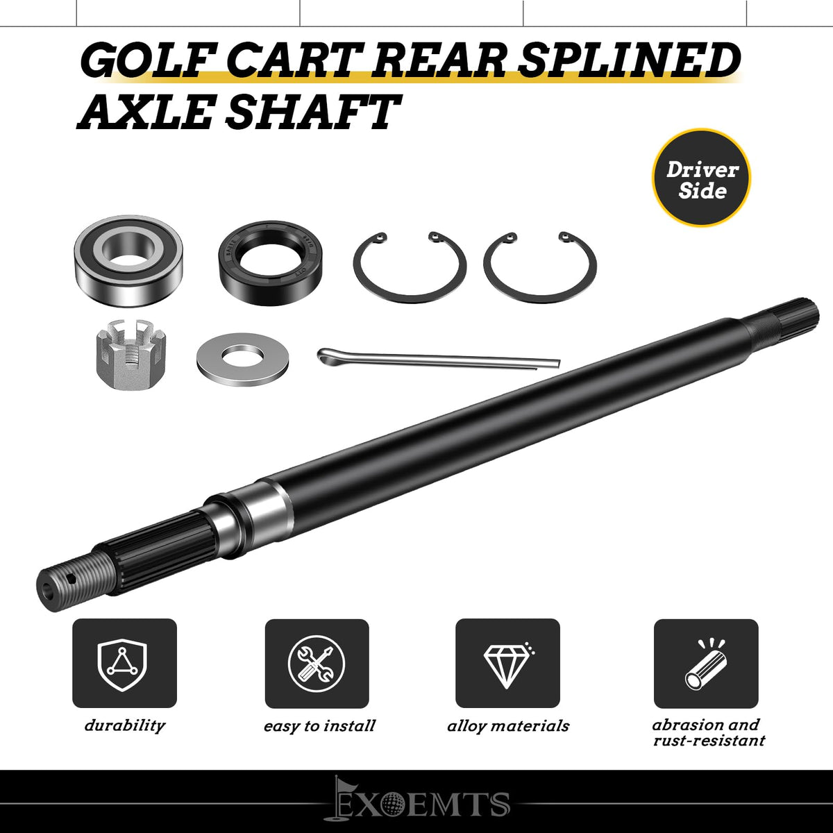 EXOEMTS bearing and seal kit helps seal out dirt and extend axle life