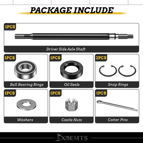 EXOEMTS driver-side axle shaft replacement restores drivability