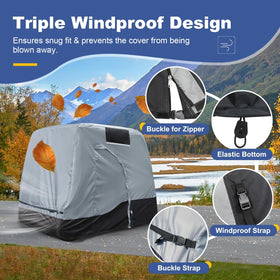 Explore Land driver-side door entry enables quick, easy access when covering or uncovering