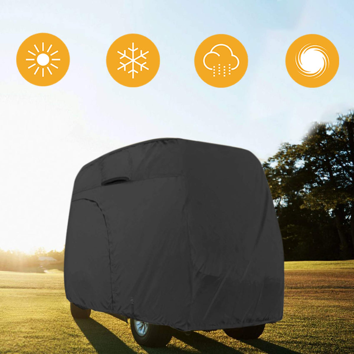 Universal fit covers Yamaha, Honda, Club Car, EZGO carts with Explore Land