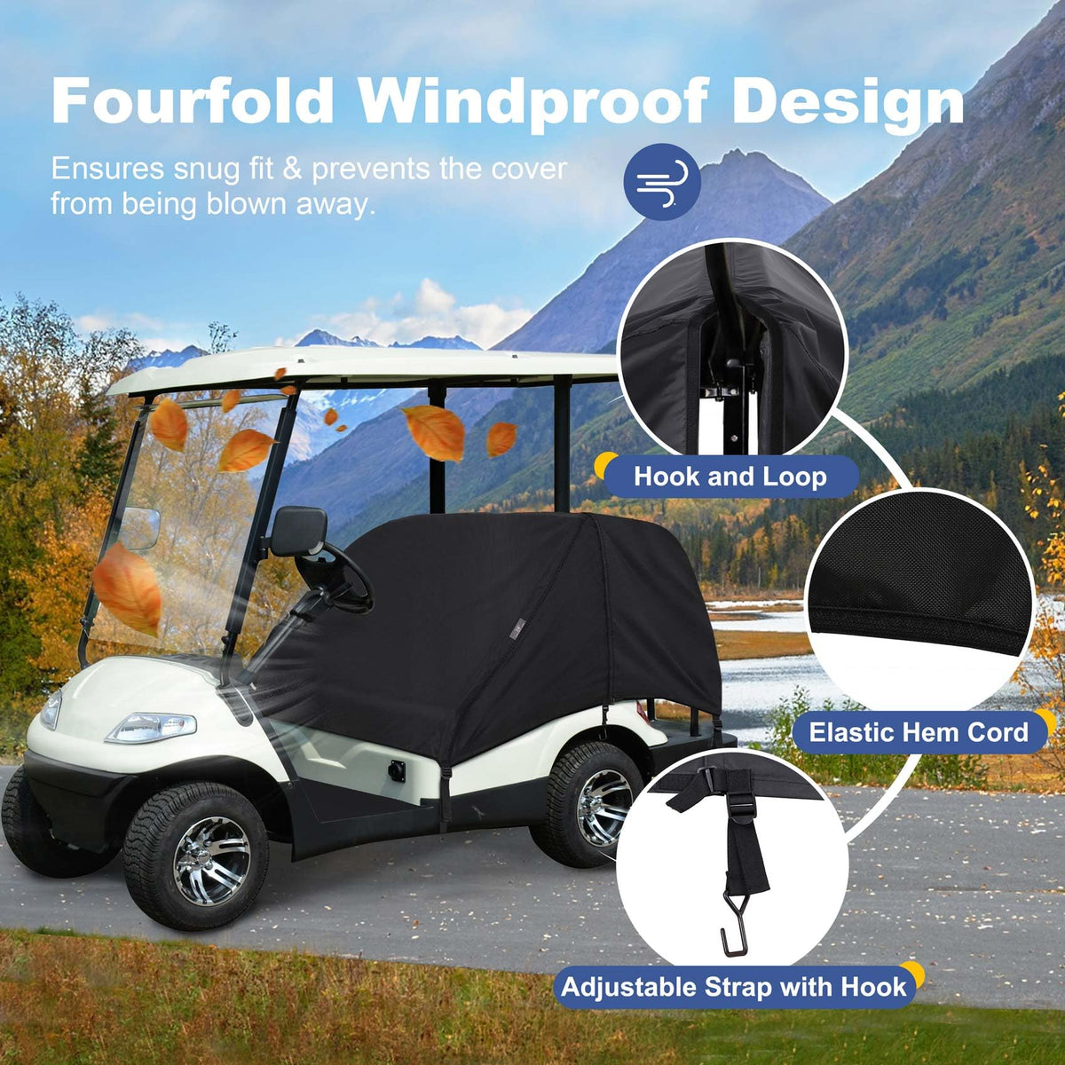 Explore Land heavy-duty polyester with double stitching withstands daily outdoor use.
