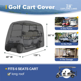 Explore Land universal fit for 6-passenger carts from major brands