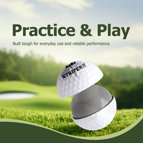 EZ Stripers 45-pack ready in golf bag for group rounds.