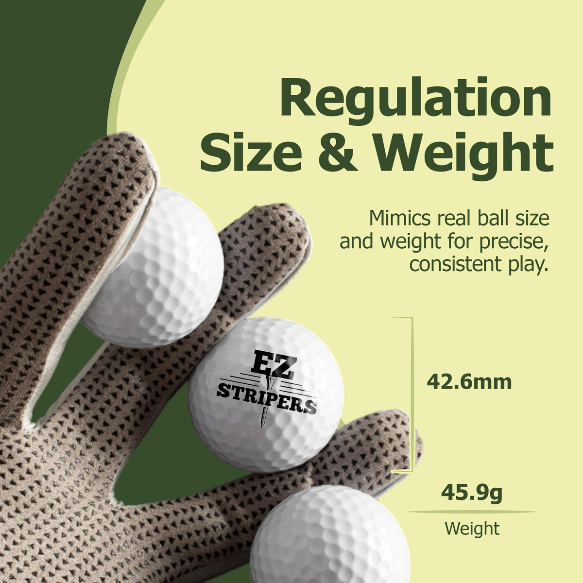 EZ Stripers bulk-pack display highlighting value for casual players.