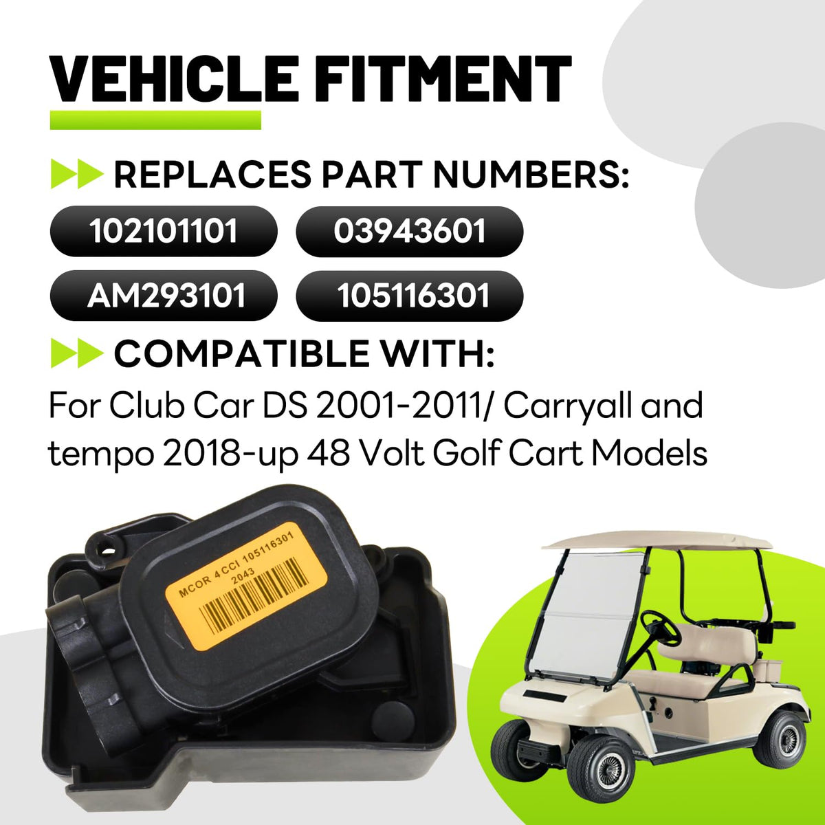 EZAPEX MCOR 4 housing for reliable 48V cart conversion.