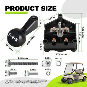 Installed in a golf cart dashboard for smoother forward and reverse switching