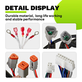 EZAPEX installation-easy-wiring-harness showing direct-fit design.