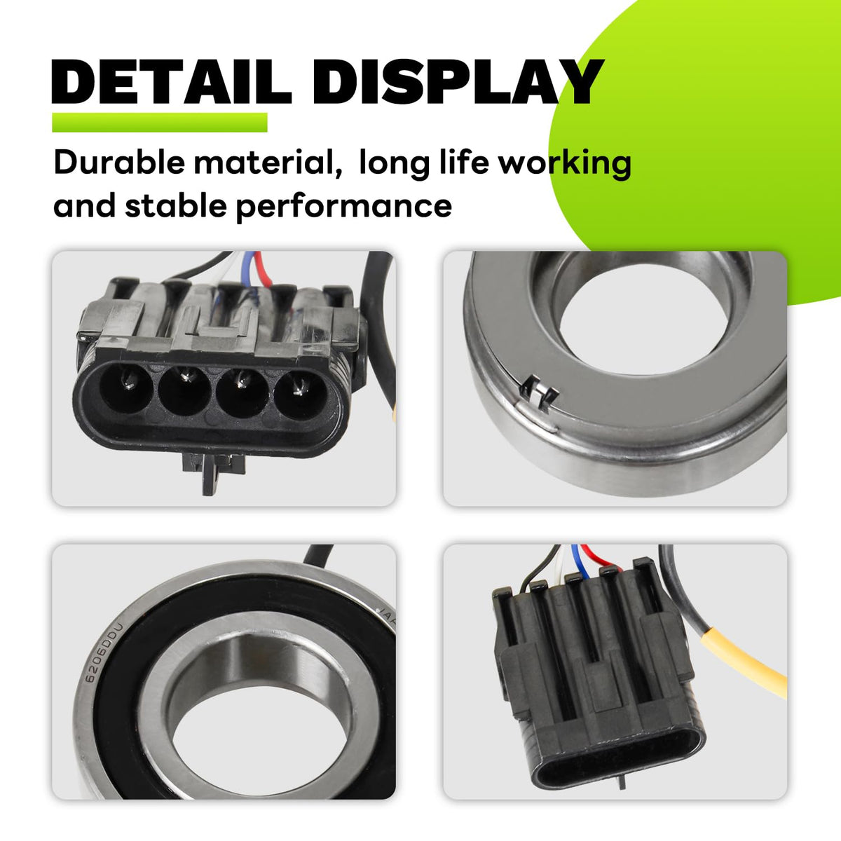EZAPEX encoder bearing sensor assembly labels aid quick identification during replacement.