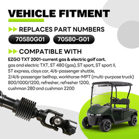 EZAPEX EZGO TXT steering yoke connection for smooth control.