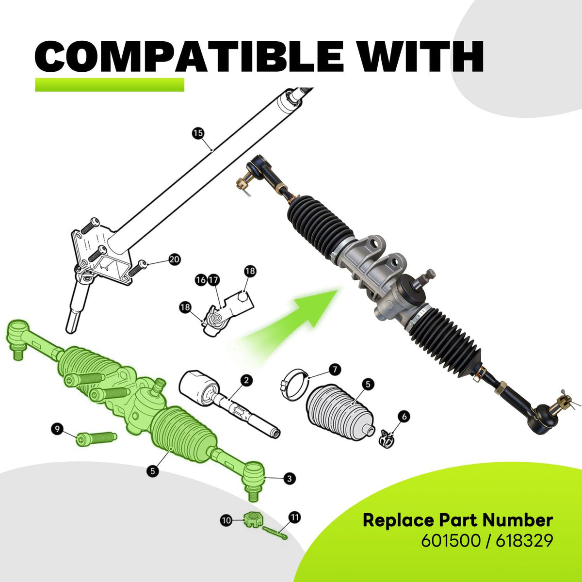 EZAPEX full kit contents for EZGO RXV installation