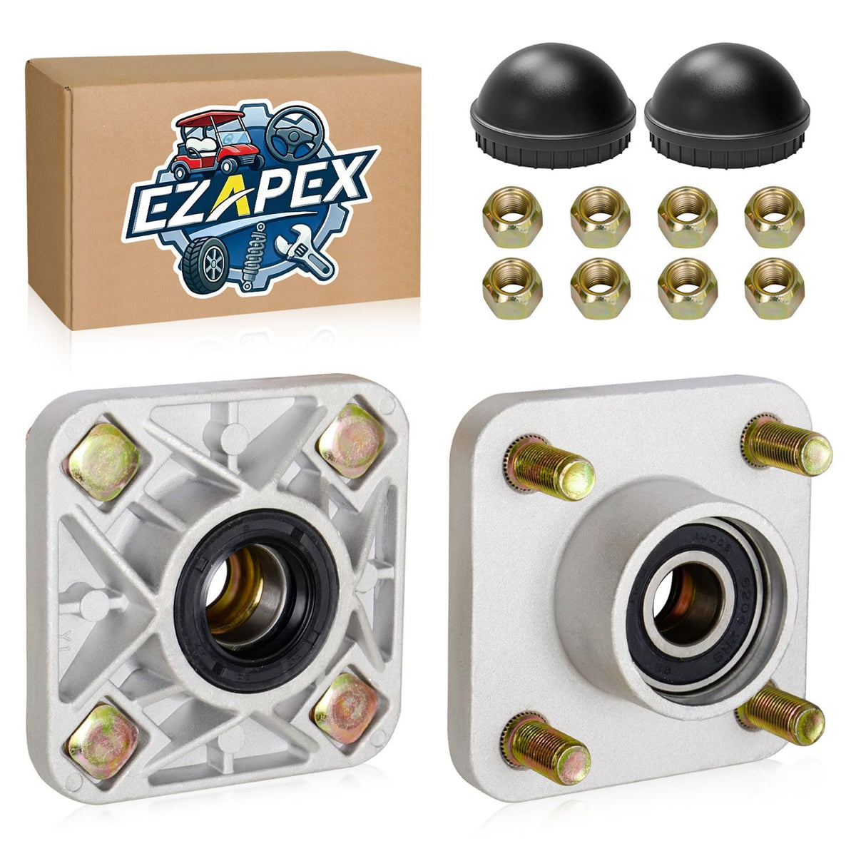 EZAPEX JG5-WF511 front wheel hub assembly for Yamaha fitment improves steering stability