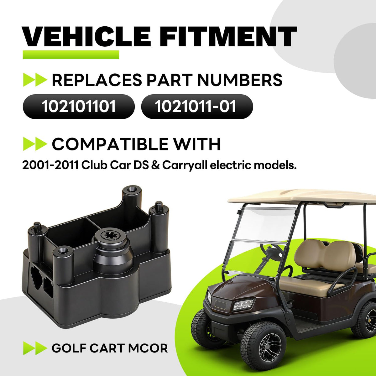 EZAPEX MCOR accelerator back view highlights compact, weatherproof design for Carryall use.