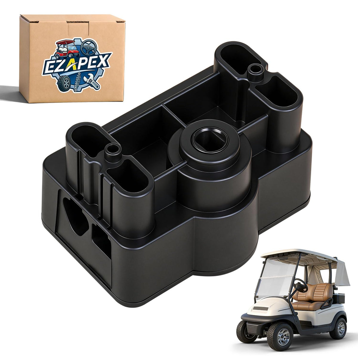 EZAPEX MCOR2 throttle potentiometer installed on a Club Car Precedent to improve throttle response.