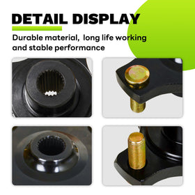 Passenger- and driver-side fitment for 2008+ EZGO RXV.