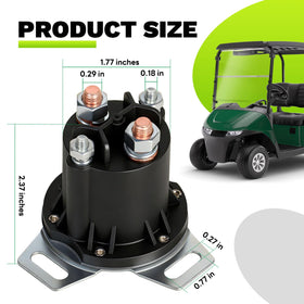 EZAPEX solenoid in operation demonstrates power delivery for golf carts.