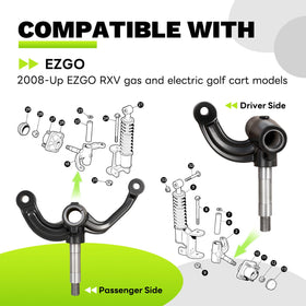 EZAPEX spindle assembly OEM replacement kit for EZGO RXV compatibility