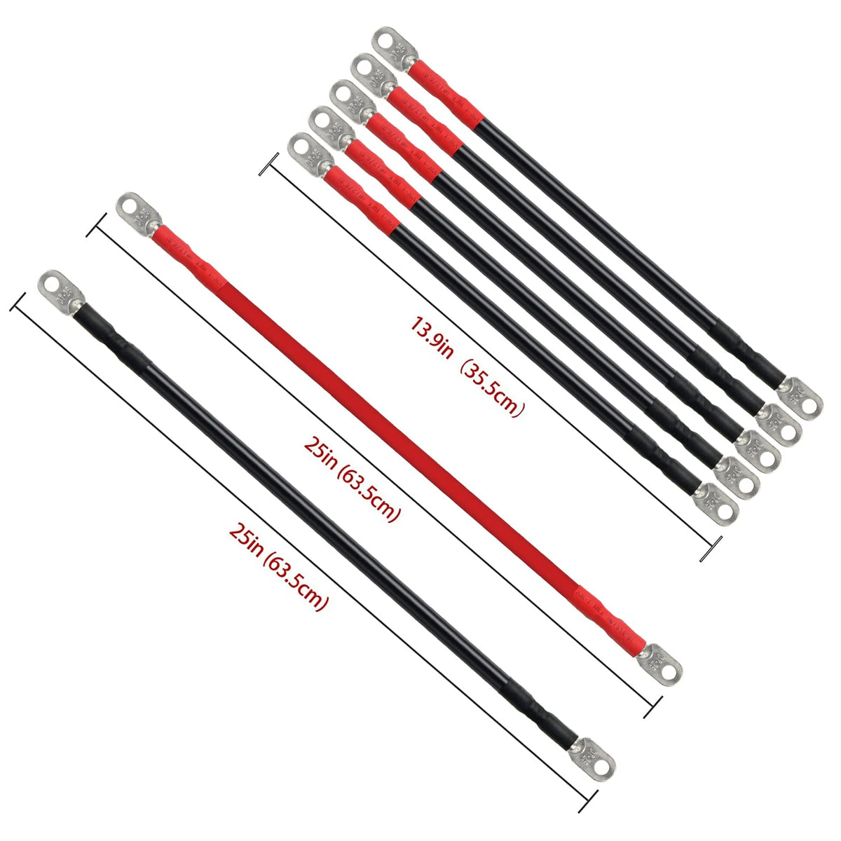 EZGO 36V wiring kit with black and red cables for easy identification
