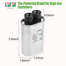 EZGO PowerWise II charger view showing compatible 10L0L capacitor
