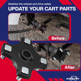 SUPGCPER EZGO RXV hub flange compatibility for easy maintenance.