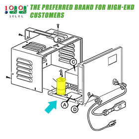EZGO charger capacitor with 20 MFD, replacement for legacy PowerWise units