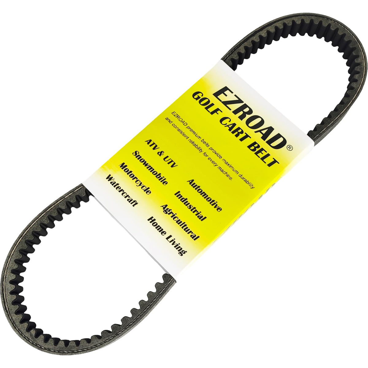 EZROAD belt compatible with Kohler pedal-start engines improves drive efficiency.