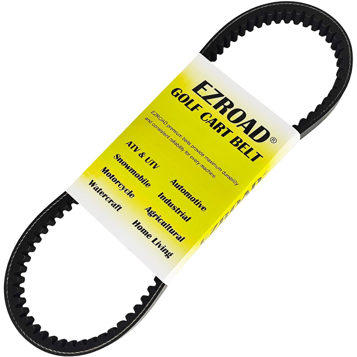 Fits Club Car DS 1984–1987, precise belt dimensions for proper fit.
