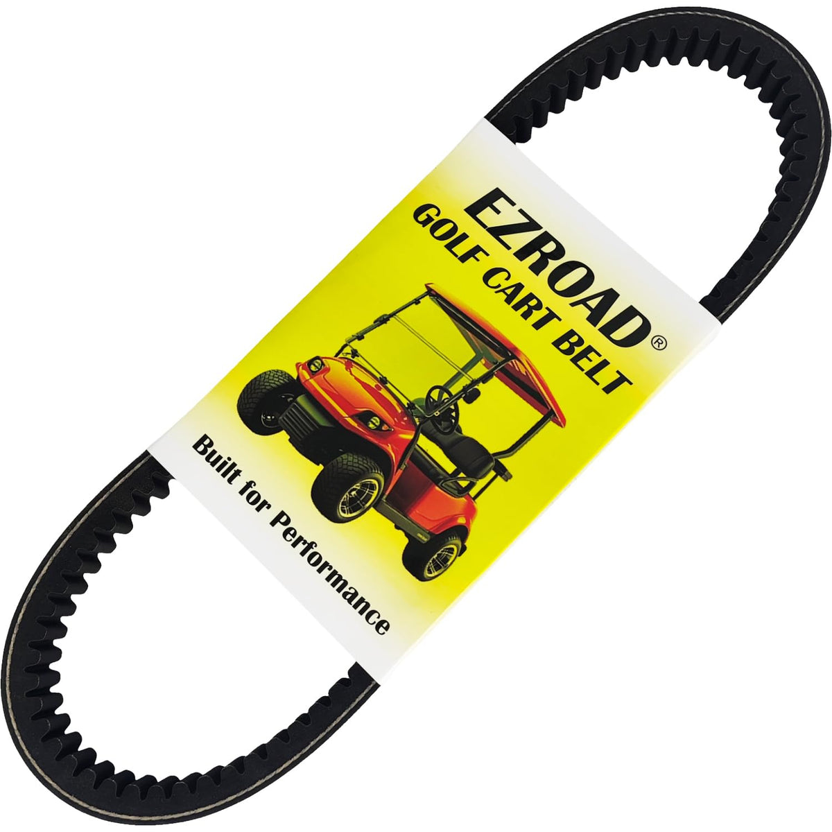EZROAD Clutch Drive Belt 606136 area shot shows rugged belt construction for durability.