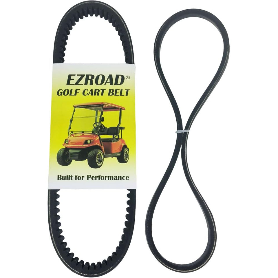 EZROAD clutch drive belt 606136 for EZGO carts; durable, reliable power transfer.
