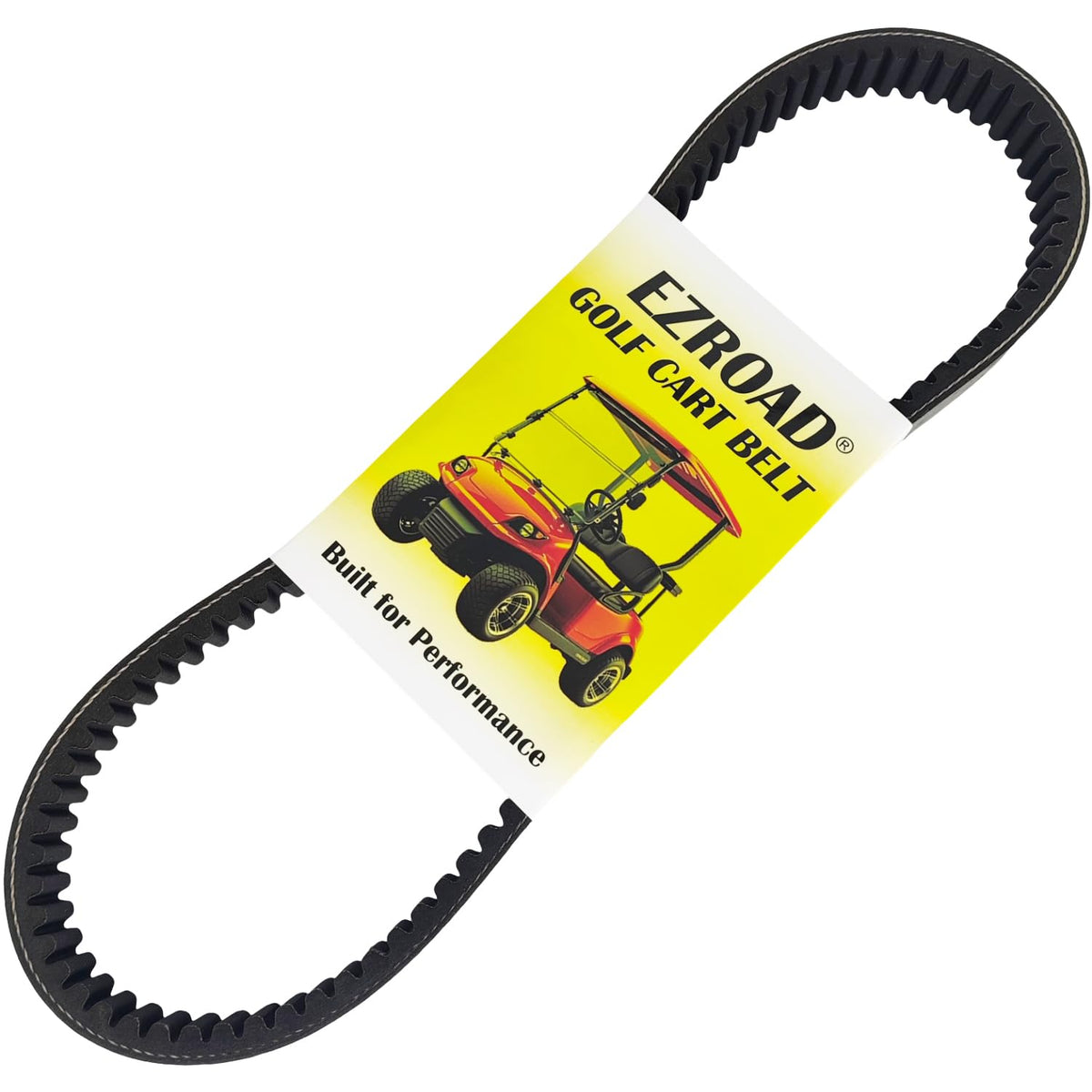 EZROAD 72328-G01 drive belt for EZ-GO golf carts, highlighting durability and reliability.