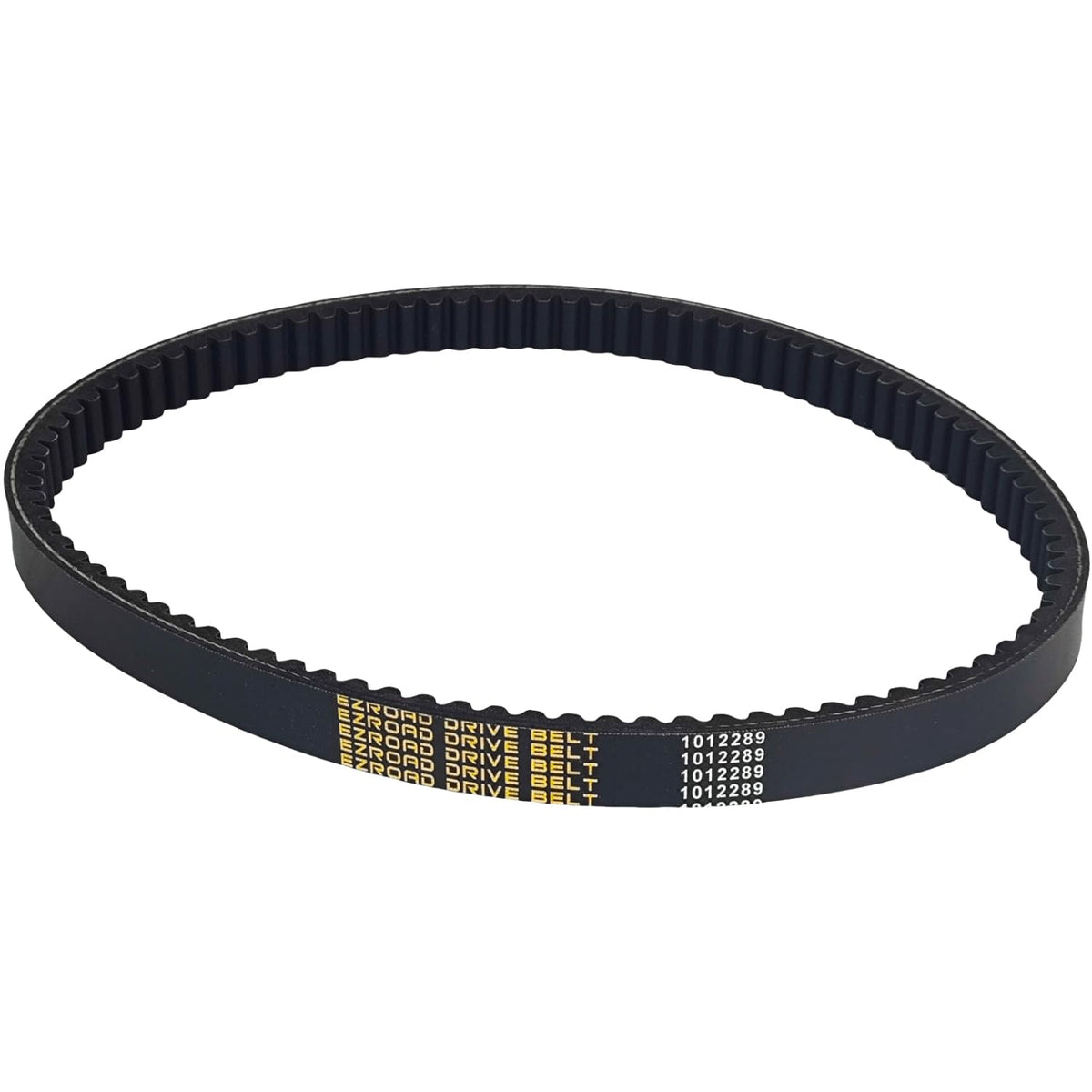Close-up of EZROAD belt showing durable construction.