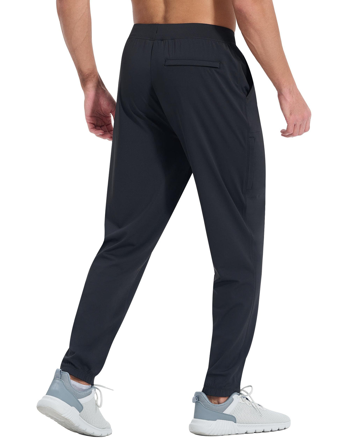 EZRUN men's joggers elastic waistband with drawstring for adjustable, secure fit