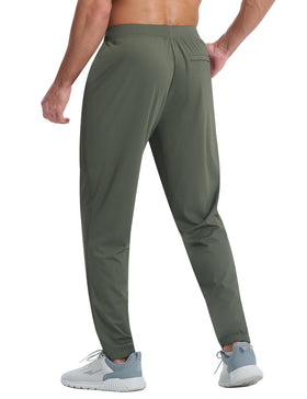 EZRUN joggers close-up on quick-dry fabric highlighting moisture-wicking performance