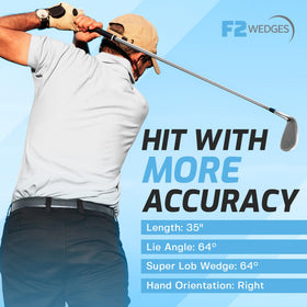 F2 Wave Wedge 64-degree Right Hand shank-proof concept boosts confidence