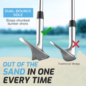 F2 Wave Wedge softer cast head delivers improved feel