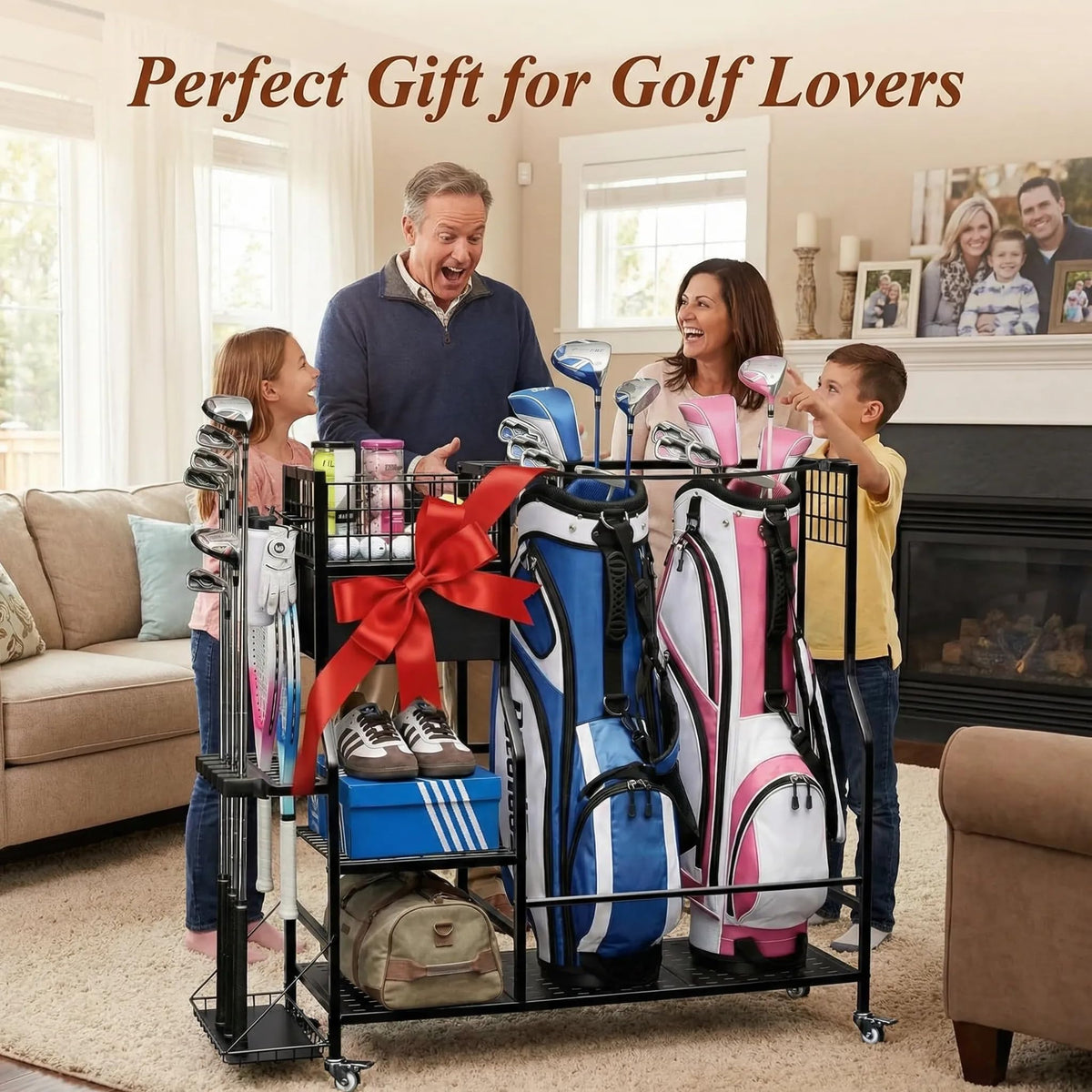 Faesun garage storage rack in heavy-duty steel frame for durability