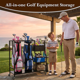 Faesun golf bag organizer with 6 club slots for easy access