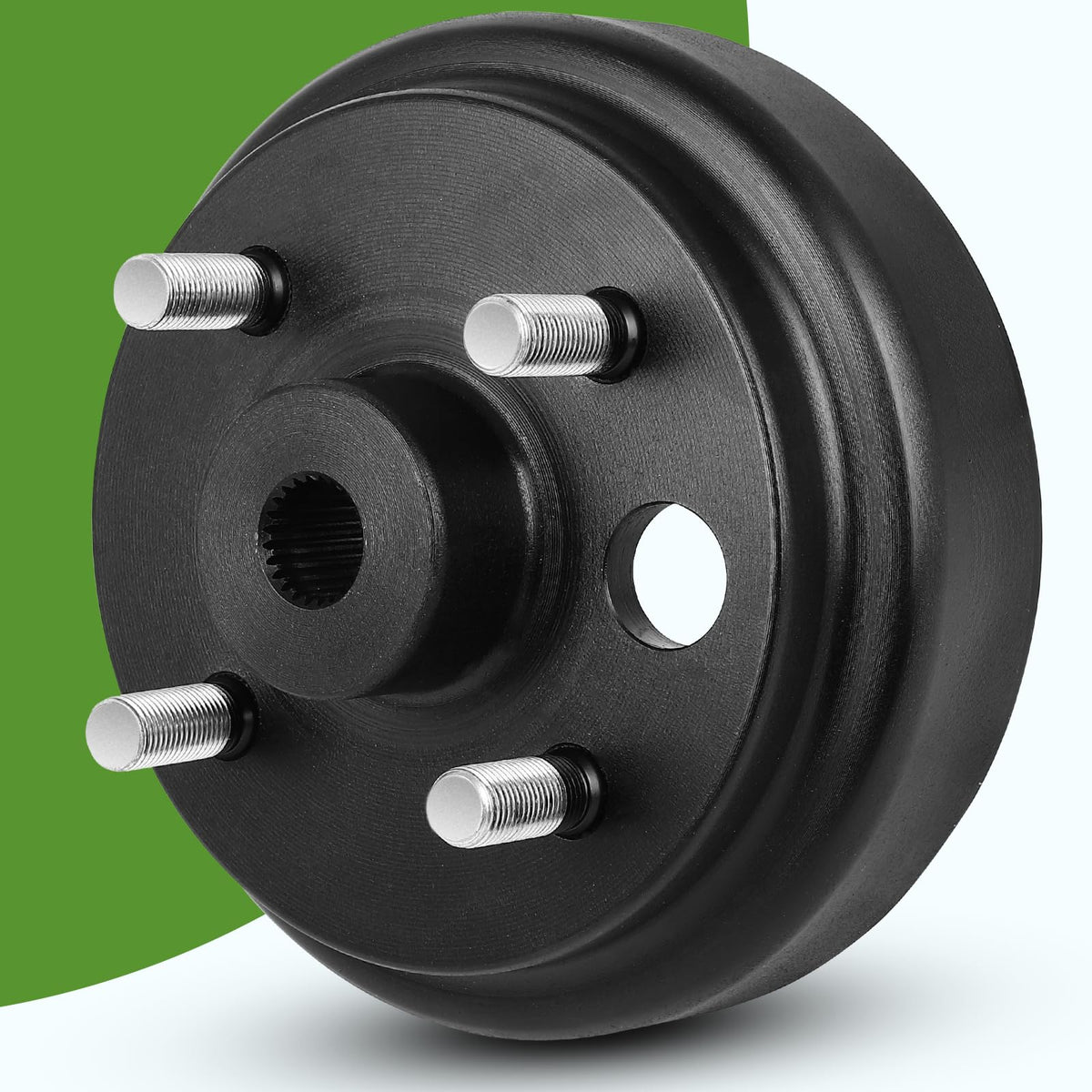 FAHKNS 24-tooth spline brake drum close-up for proper fitment