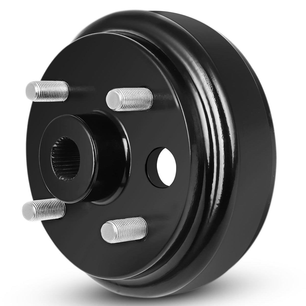 FAHKNS brake drum features a 15/16 inch center hole for secure mounting